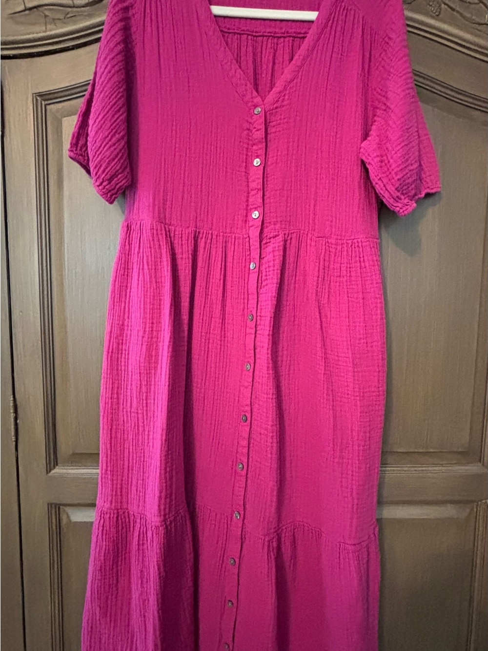 Two women’s lightweight cotton gauzy midi dresses xl - Picture 3 of 6